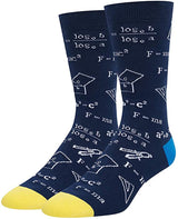 Colorful Mathematical Formula Problem Solving Printed Men's Socks Cotton Socks - V.I.P Digital Presence