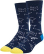 Colorful Mathematical Formula Problem Solving Printed Men's Socks Cotton Socks - V.I.P Digital Presence