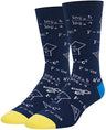 Colorful Mathematical Formula Problem Solving Printed Men's Socks Cotton Socks - V.I.P Digital Presence