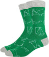 Colorful Mathematical Formula Problem Solving Printed Men's Socks Cotton Socks - V.I.P Digital Presence