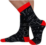 Colorful Mathematical Formula Problem Solving Printed Men's Socks Cotton Socks - V.I.P Digital Presence