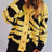 Contrast Button Up Long Sleeve Cardigan - V.I.P Digital Presence