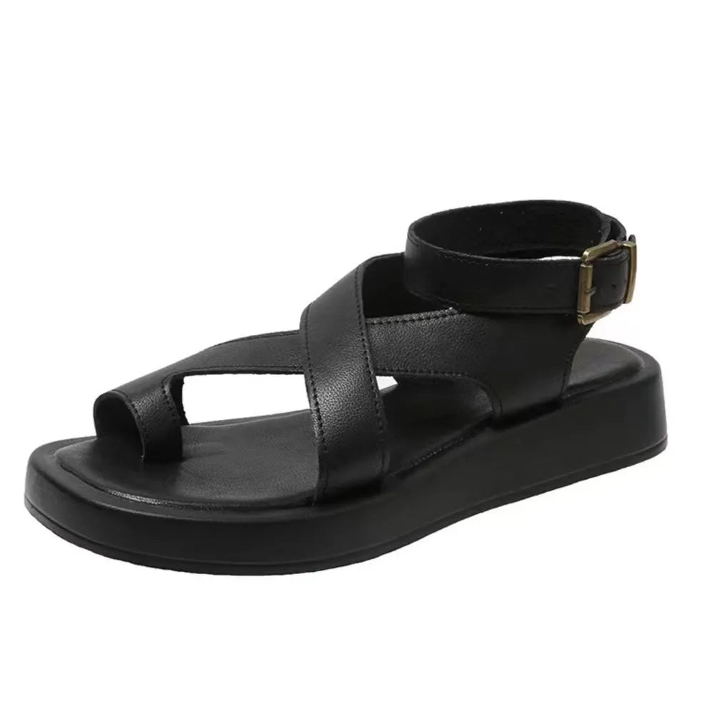 Crisscross Open Toe Platform Sandals - V.I.P Digital Presence