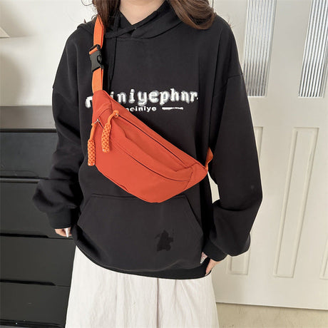 Crossbody bag women's casual bag canvas bag waist bag trendy sports chest bag - V.I.P Digital Presence