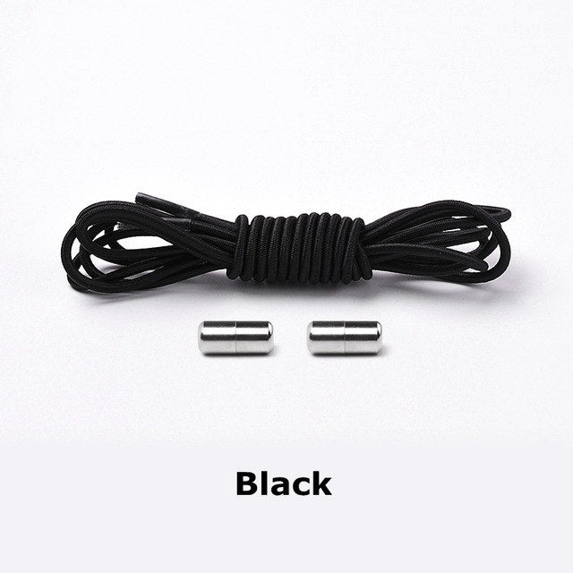 Elastic Lock Shoe Laces No Tie Shoelaces New Simplicity Round Metal Tip Shoelace Leisure Quick Sport Shoe Laces Unisex - V.I.P Digital Presence