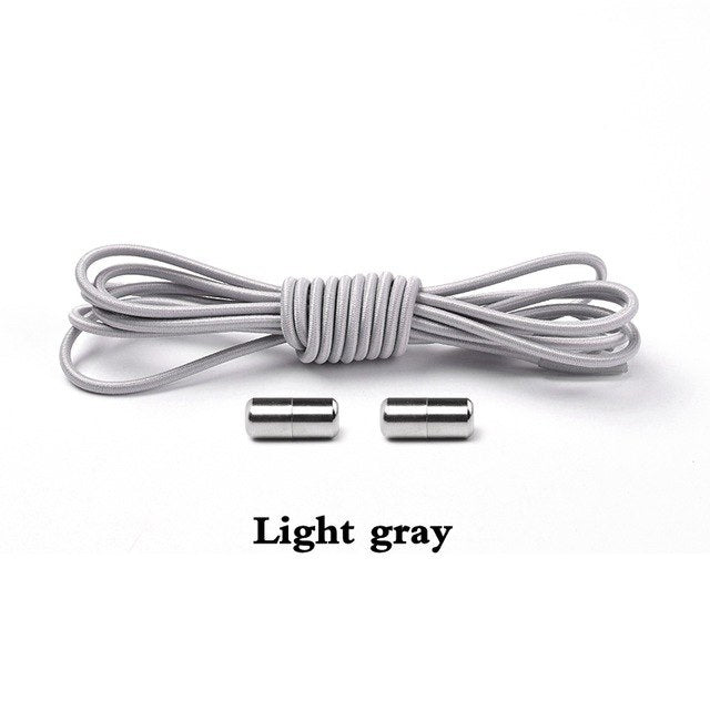 Elastic Lock Shoe Laces No Tie Shoelaces New Simplicity Round Metal Tip Shoelace Leisure Quick Sport Shoe Laces Unisex - V.I.P Digital Presence