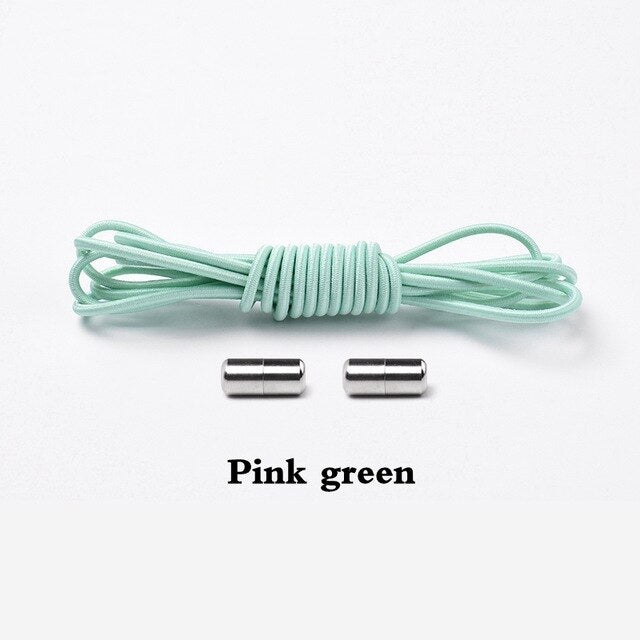 Elastic Lock Shoe Laces No Tie Shoelaces New Simplicity Round Metal Tip Shoelace Leisure Quick Sport Shoe Laces Unisex - V.I.P Digital Presence