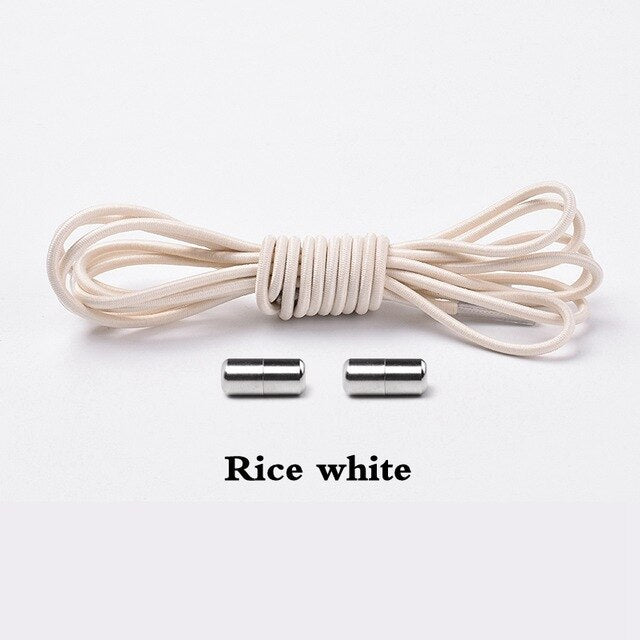 Elastic Lock Shoe Laces No Tie Shoelaces New Simplicity Round Metal Tip Shoelace Leisure Quick Sport Shoe Laces Unisex - V.I.P Digital Presence