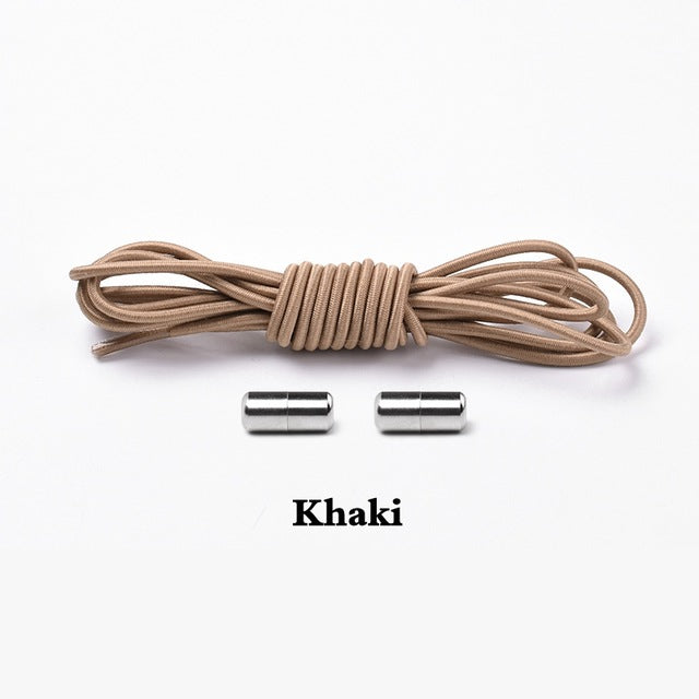 Elastic Lock Shoe Laces No Tie Shoelaces New Simplicity Round Metal Tip Shoelace Leisure Quick Sport Shoe Laces Unisex - V.I.P Digital Presence