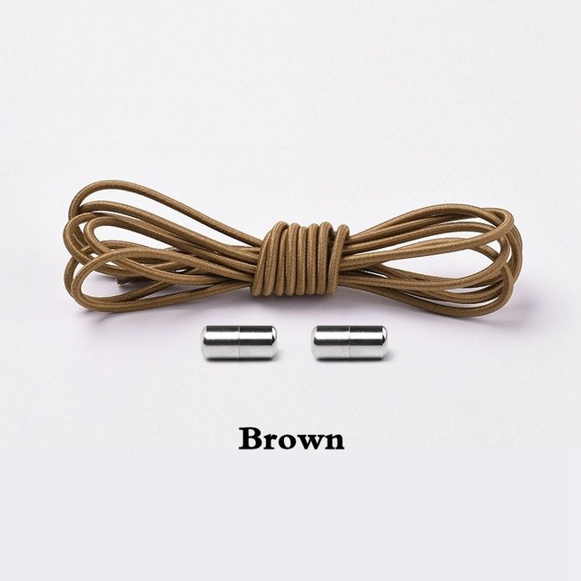 Elastic Lock Shoe Laces No Tie Shoelaces New Simplicity Round Metal Tip Shoelace Leisure Quick Sport Shoe Laces Unisex - V.I.P Digital Presence