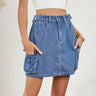 European and American women's adjustable denim short skirt and half skirt - V.I.P Digital Presence