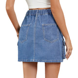European and American women's adjustable denim short skirt and half skirt - V.I.P Digital Presence