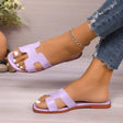 Flat bottomed comfortable one-piece cool slippers fashionable women's one foot sandal - V.I.P Digital Presence