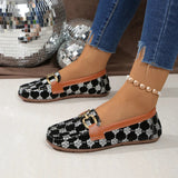 Floral PU Leather Flat Loafers - V.I.P Digital Presence