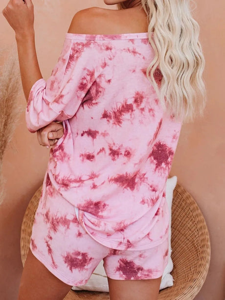 Graffiti tie dye casual sports home set two-piece set - V.I.P Digital Presence