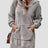 Half Zip Dropped Shoulder Oversized Hoodie - V.I.P Digital Presence