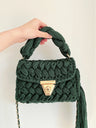 Hand woven bag crochet bag shoulder bag women's Fried Dough Twists portable tassel bag - V.I.P Digital Presence