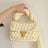 Hand woven bag crochet bag shoulder bag women's Fried Dough Twists portable tassel bag - V.I.P Digital Presence