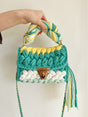 Hand woven bag crochet bag shoulder bag women's Fried Dough Twists portable tassel bag - V.I.P Digital Presence