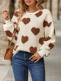 Heart Dropped Shoulder Sweatshirt - V.I.P Digital Presence