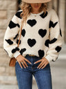 Heart Dropped Shoulder Sweatshirt - V.I.P Digital Presence