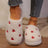 Heart Round Toe Flat Slippers - V.I.P Digital Presence