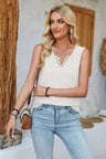 Heathered Notched Wide Strap Tank - V.I.P Digital Presence