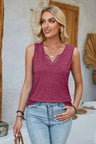 Heathered Notched Wide Strap Tank - V.I.P Digital Presence