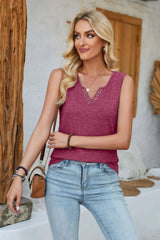 Heathered Notched Wide Strap Tank - V.I.P Digital Presence
