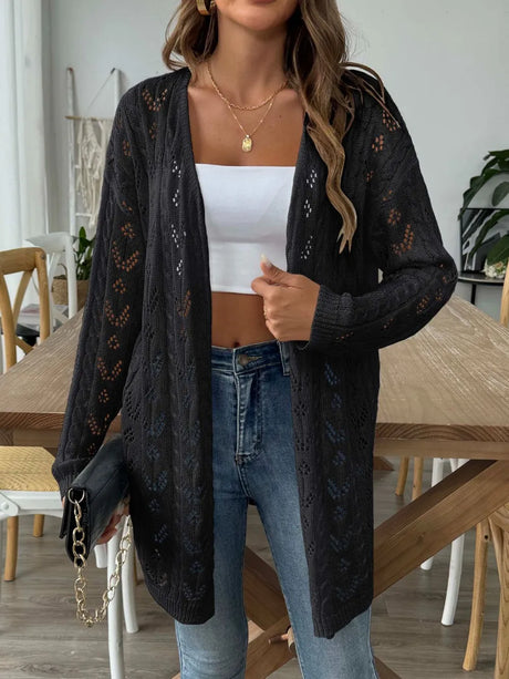 Hollow woven sweater without buttons air-conditioned sweater casual jacket - V.I.P Digital Presence