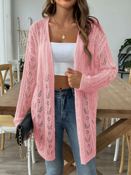 Hollow woven sweater without buttons air-conditioned sweater casual jacket - V.I.P Digital Presence