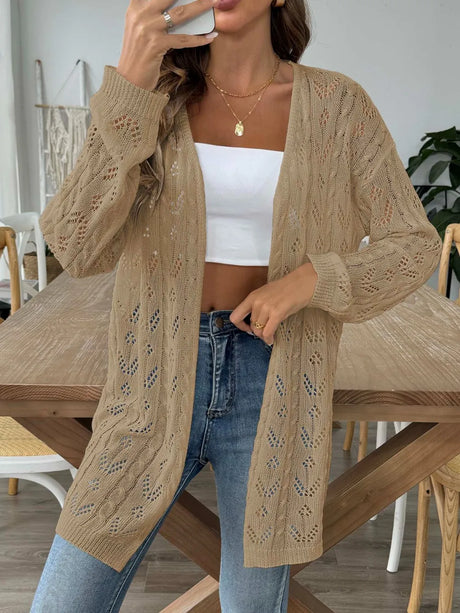 Hollow woven sweater without buttons air-conditioned sweater casual jacket - V.I.P Digital Presence