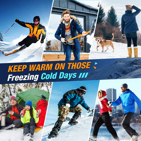 Hot socks with 3-speed electric heating, USB for men and women's foot warmers, winter electric heating and warm socks - V.I.P Digital Presence