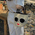 Japanese fashion rattan woven handbag, cute cartoon Japanese style water bucket woven bag - V.I.P Digital Presence