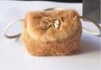 Kids Mini Cross body Bag  Bowknot Imitation Fur Shoulder Messenger Bag - V.I.P Digital Presence