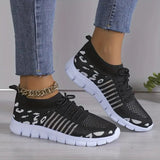 Leopard Round Toe Lace Up Athletic - V.I.P Digital Presence