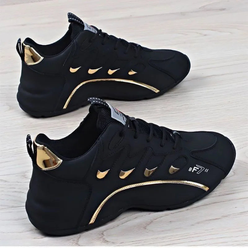 Luxury Men's Sneakers High Quality Leather Casual Shoes for Men Fashion All-match Sport Shoes Platform Comfor Men Running Shoes - V.I.P Digital Presence