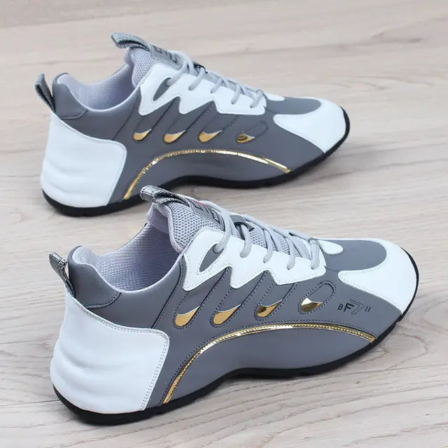 Luxury Men's Sneakers High Quality Leather Casual Shoes for Men Fashion All-match Sport Shoes Platform Comfor Men Running Shoes - V.I.P Digital Presence