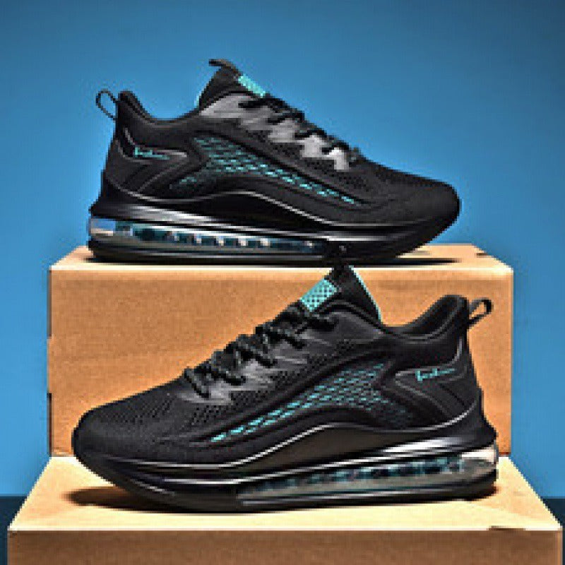 Men's breathable mesh shoes height increasing full-length air cushioned running shoes - V.I.P Digital Presence