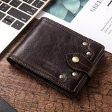 Men's Genuine Leather Wallet Multi-Card Anti-Tape Mirror Window Id Bag Men's Bag Coin Pocket - V.I.P Digital Presence