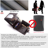 Men's Genuine Leather Wallet Multi-Card Anti-Tape Mirror Window Id Bag Men's Bag Coin Pocket - V.I.P Digital Presence