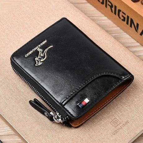 Men's  Protected PU Leather Wallet Vintage Short Purse - V.I.P Digital Presence
