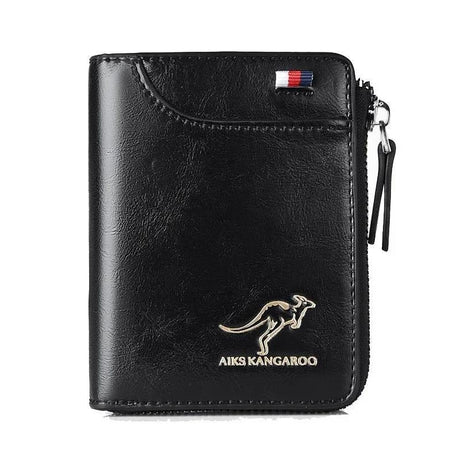 Men's  Protected PU Leather Wallet Vintage Short Purse - V.I.P Digital Presence