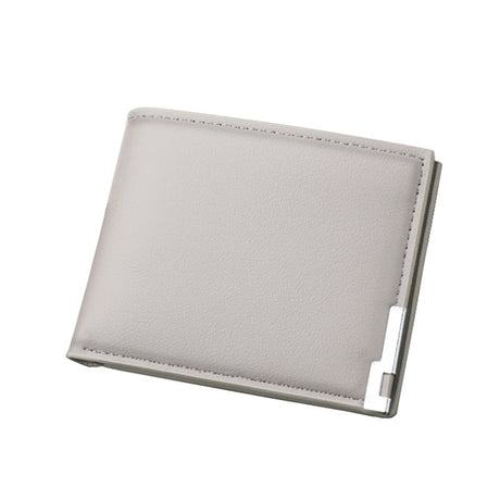 Men's Short Wallet Simple Ultra Thin Gray Can Hold Driver License Wallet Multi-Card Wallet Student Wallet - V.I.P Digital Presence