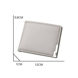 Men's Short Wallet Simple Ultra Thin Gray Can Hold Driver License Wallet Multi-Card Wallet Student Wallet - V.I.P Digital Presence