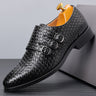 Men's three button buckle Mengke shoe cover, men's shoes, polished British style leather shoes, men's shoes - V.I.P Digital Presence