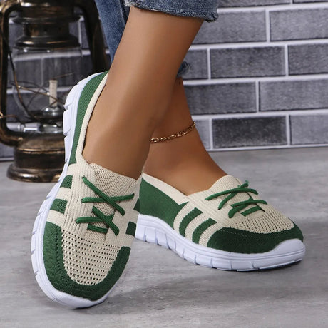 Mesh Contrast Flat Slip-Ons - V.I.P Digital Presence