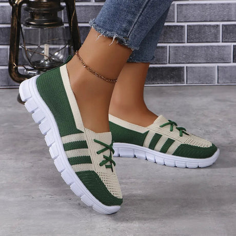 Mesh Contrast Flat Slip-Ons - V.I.P Digital Presence
