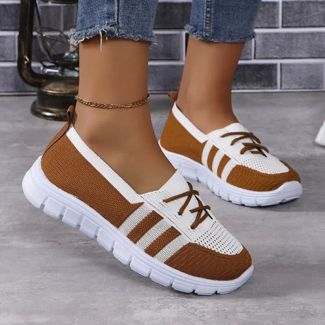 Mesh Contrast Flat Slip-Ons - V.I.P Digital Presence