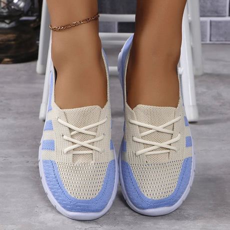 Mesh Contrast Flat Slip-Ons - V.I.P Digital Presence